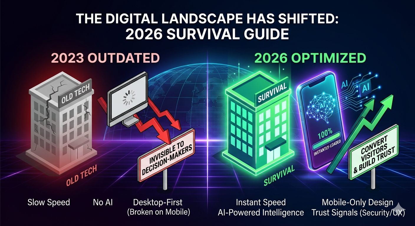 Why Your 2023 Website is Costing You Customers in 2026